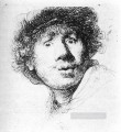 Self Portrait Staring Rembrandt